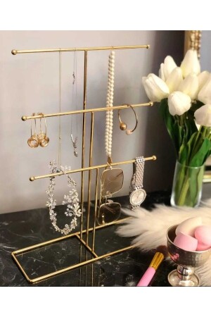 Gold Jewelry Stand Jewelry Organizer Box Organizer - Hazella Home