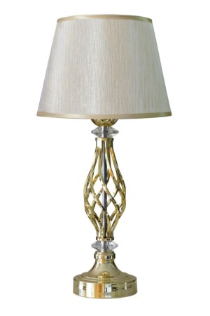 Gold Kaplama Helezon Abajur - Krem H1ABJGLD006 - Vinner