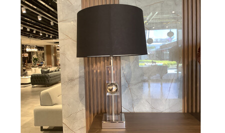 Gold Lampshade with Black Hat - 20226 - Cadde Yıldız