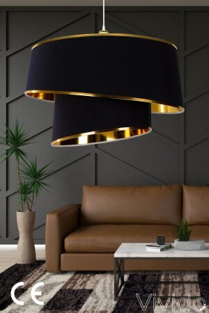 Gold Leaf Orion Gold Kronleuchter ABS Lampenschirm-6700 - Vivido Abajur