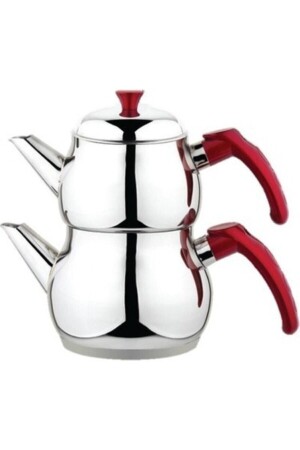 Gold Medium Size Red Steel Teapot RED MEDIUM SIZE - RYS