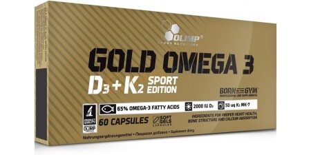 Gold Omega 3 D3 - K2 Sport Edition - POWERBODY