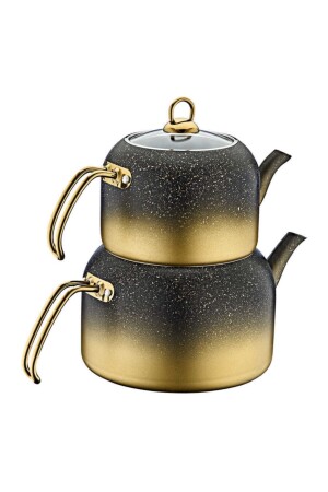 Gold Oms Andiamo Granit Teekannen-Set 8250-XL Gold Aluminium 8250-XL - Genel Markalar