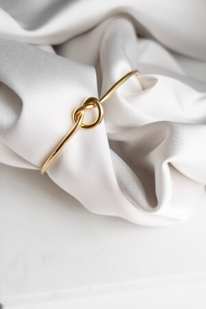 Gold Plated Adjustable Knot Clamp Women Bracelet - Karflake