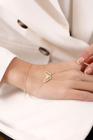 Gold Plated Butterfly 925 Sterling Silver Shahmaran LBSH0028 - Lia Berto