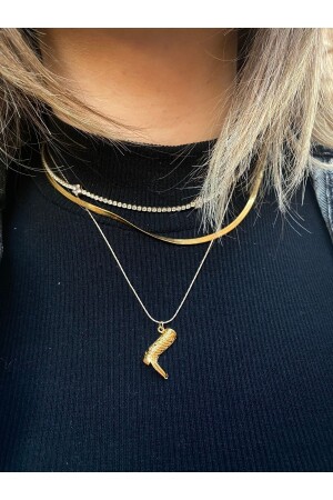 Gold Plated Cowboy Embroidered Boot Necklace - Nurşah Özcan Store