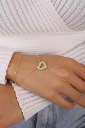 Gold Plated Heart 925 Sterling Silver Shahmaran - Lia Berto