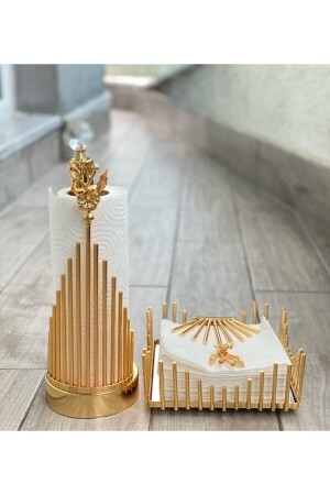 Gold Plated Napkin Holder Towel Holder - Ponciko