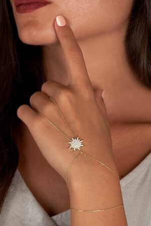 Gold Plated Polar Star 925 Sterling Silver Shahmaran LBSH0014 - Lia Berto
