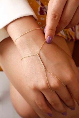 Gold Plated Rod Model 925 Sterling Silver Shahmaran - Lia Berto