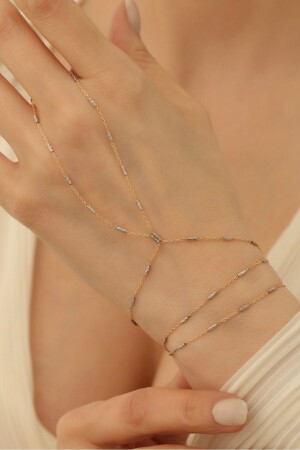 Gold Plated Two Color Italian Chain Shahmeran 925 Sterling Silver - Emy By Emel Luxury Silver Jewelry