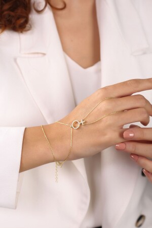 Gold Plated Venus Woman Symbol 925 Sterling Silver Shahmaran LBSH0025 - Lia Berto