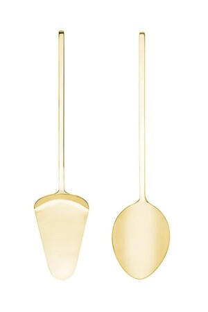Gold Serving Spoon Spatula, Titanium Coated Gold Serving Spoon Spatula, Tableware Spoon Spatula drhom-2 - Homerest