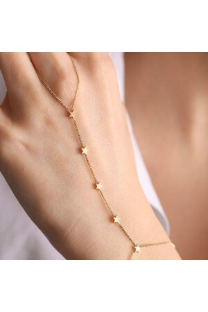 Gold Shahmeran Bracelet 14 Carat Star Form - Sembol Gold