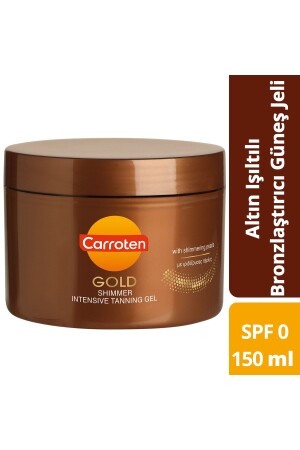 Gold Shimmer Tanning Without SPF Gold Shimmer Bronzing Sun Gel 150ml C221431102 - Carroten