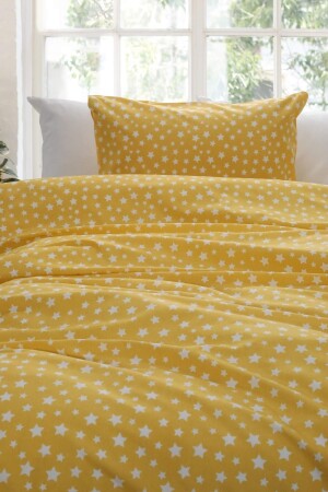 Gold Single Duvet Cover Set - Yellow F1463 - FAVORA