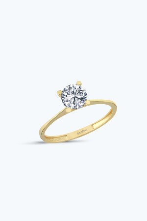 Gold-Solitärring - Altınbaş