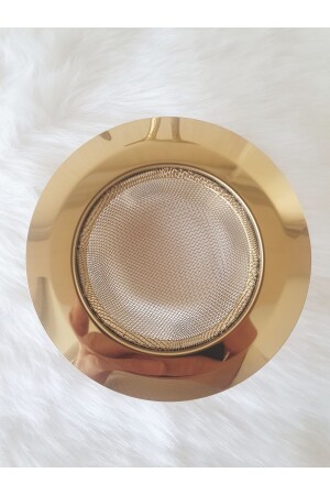 Gold Stainless Steel Sink Strainer Diameter: 11. 5cm - Lovyco