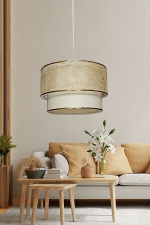 Gold Strip Abaca Sakit Cake Chandelier Eb56 ES-SRT05 - Eslight