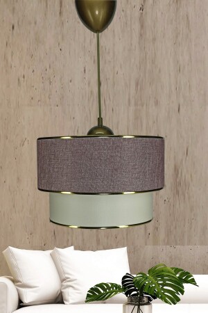 Gold Strip Single Pendant Lamp Wicker Rose Chandelier ES-SRT05 - Eslight