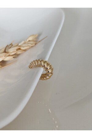 Gold Vintage Earcuff (Cartilage Earring) - Su Perisi Taki Bijuteri