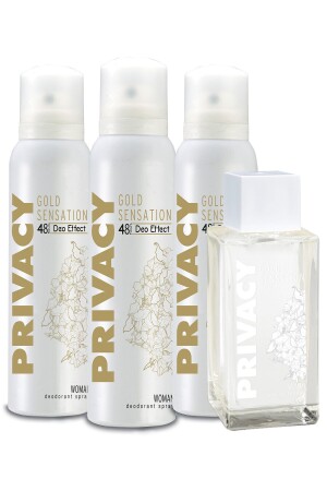 Gold Women EDT Perfume 100ml & Deodorant 3x150ml 507640-3 - Privacy