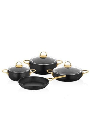 Golden Casserole 7 Piece Pot Set GLD 1001 - Falez