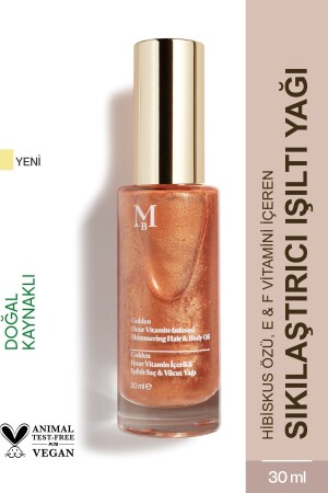 Golden Hour Radiant Hair and Body Oil with Vitamin 30 mL - Misbahçe