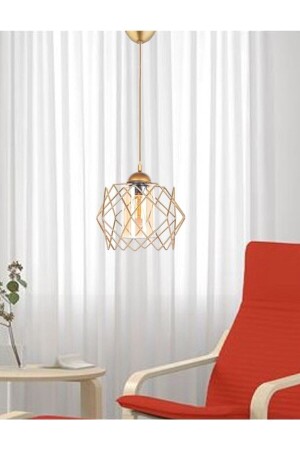 Golden Koza Glass One Kitchen-Hallway-Living Room Pendant Glass Chandelier - B&F Store