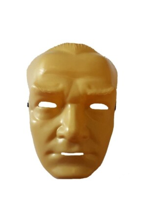 Golden Yellow Color Mustafa Kemal Ataturk Mask - Numaca