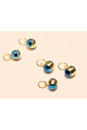 Goldener Evil Eye-Perlenaugenanhänger 2690 - Güler Kuyumculuk