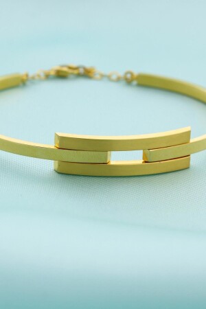 Goldenes 2-teiliges Rippenmanschettenarmband - Iryum
