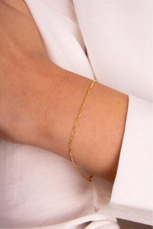 Goldenes Figaro-Armband - Tufanlar Kuyumculuk