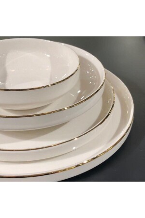 Goldenes modernes 24-teiliges Tafelservice (Personen 6) P153. 898931 - Mikasa Moor