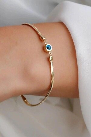 Goldenes Schlangenkettenarmband - Safir Kuyumculuk