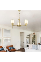 Goldie 3 Piece Antique Modern Pendant Lamp Kitchen Living Room Chandelier 3421-03-FR - Apliqa