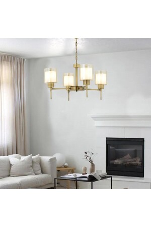 Goldie 4 Piece Antique Modern Bedroom Living Room Chandelier 3421-04-FR - Apliqa
