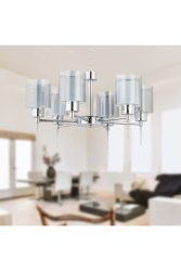 Goldie 6 Lı Krom Kaplama Modern Yatak Odası Salon Avize 3422-06-CH - Apliqa