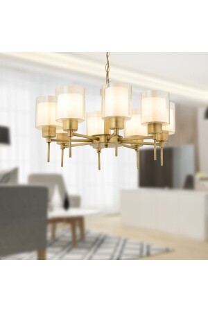 Goldie 8 Li Antique Modern Bedroom Living Room Chandelier 3421-08-FR - Apliqa