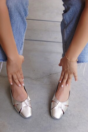 Goldie Silver Düz Casual Kadın Babet GOLDİE - LAMİNTA