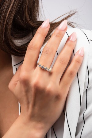 Goldring mit fünf Steinen - Altınaşkı