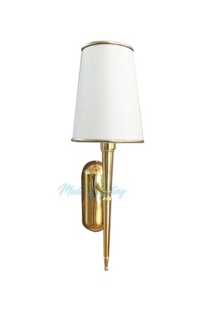 Goldweiße moderne Wandleuchte mit einzelnem konischen Hut Mod-ap4403-1gb Mod8690001628 - Modi Lighting