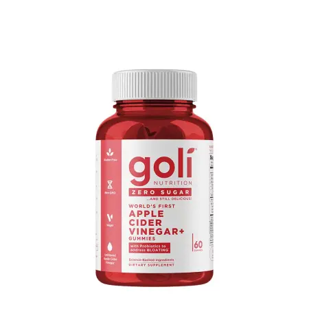 Goli Zero Sugar Apple Cider Vinegar Gummies (60 Gummies) - Goli