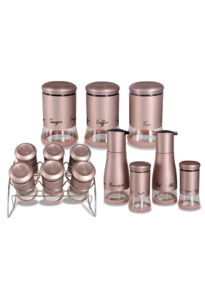 Gönül 13 Parça Rose Gold Baharat Takımı Fma05168 001 - CAM