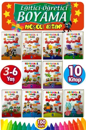 Gönül Eğitici Öğretici Boyama Seti 10 Kitap - Gönül Yayincilik