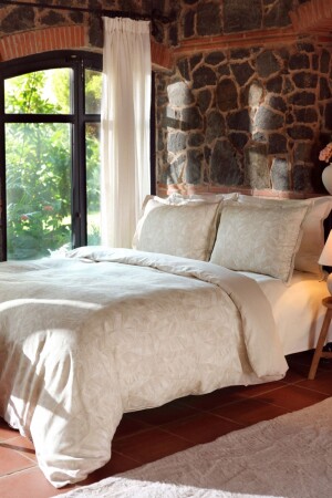 Gordes Single Duvet Cover Set Beige 200. 21. 01. 0025 - Karaca Home