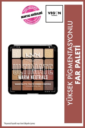 Göz Farı Paleti - Ultimate Shadow Pallette Warm Neutrals 800897017644 - Nyx Professional Makeup