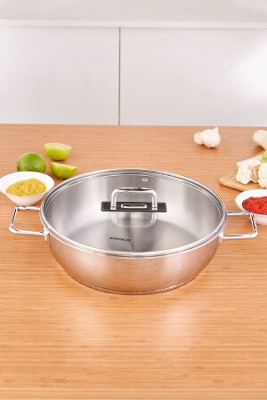 Grace Induction Based Steel Casserole Pot 28 Cm 4. 5 liters 153. 03. 08. 2826 - Karaca