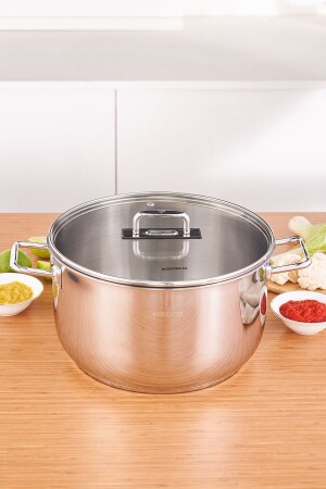 Grace Induction Bottom Steel Pot 28 Cm 9. 5L 153. 03. 08. 2834 - Karaca