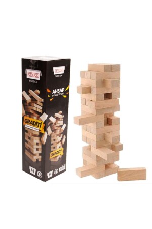Graditi Jenga Wooden Balance Game 54 Pieces - Genel Markalar
